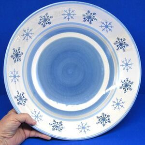 St. Nicholas Square Winter Frost Large 13" Round Pasta Bowl